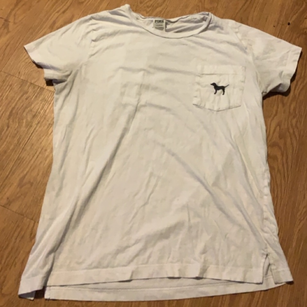 White Pink Brand Tee
